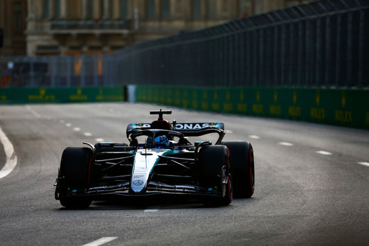 Mercedes woes continue as Russell grapples with engine issues in Baku GP practice session