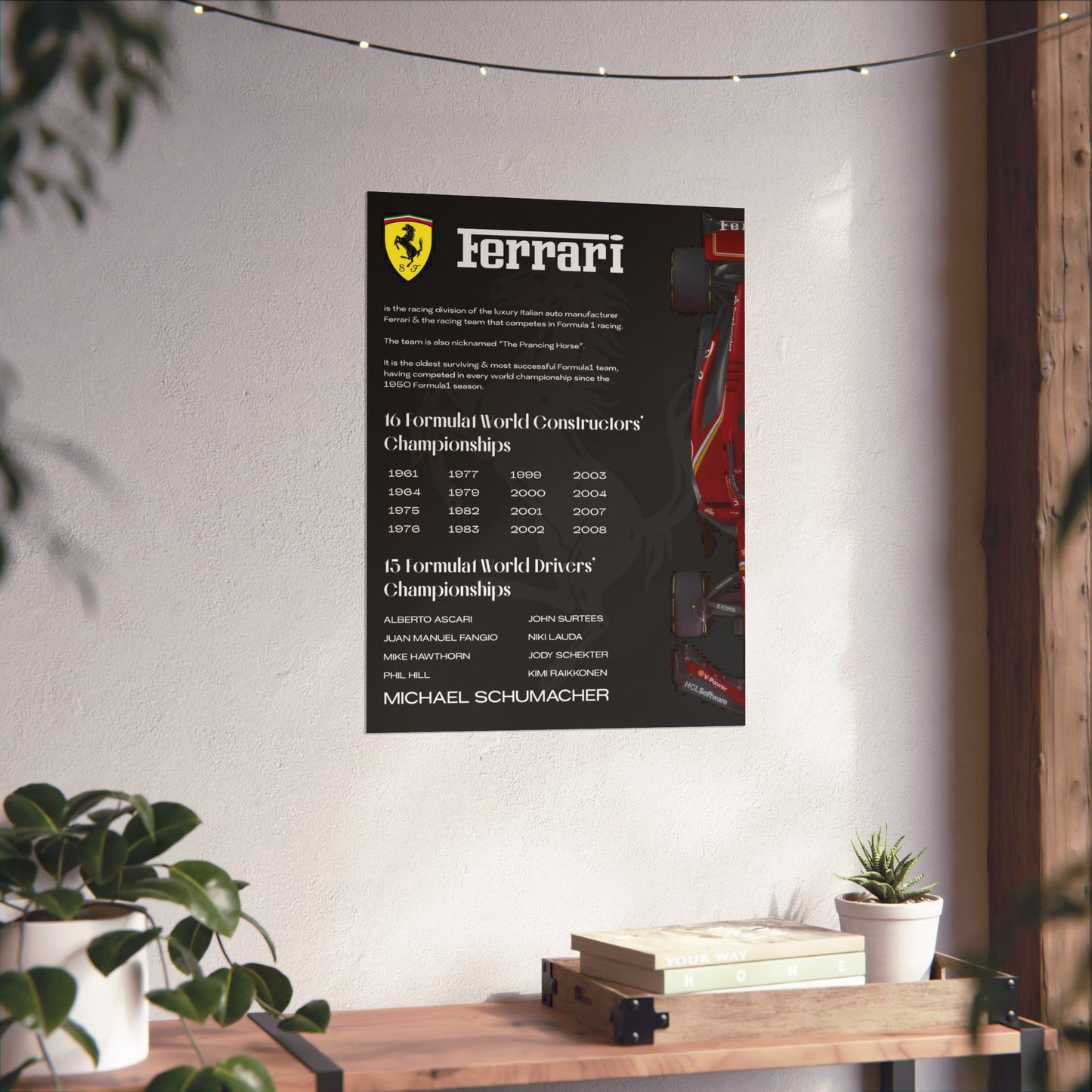 Ferrari - Metal Poster