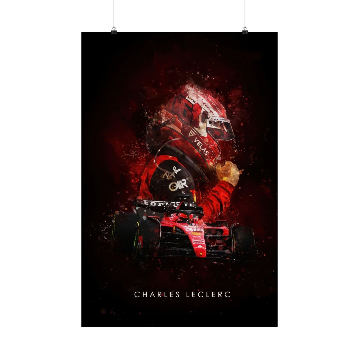 Charles Leclerc - Vinyl Poster