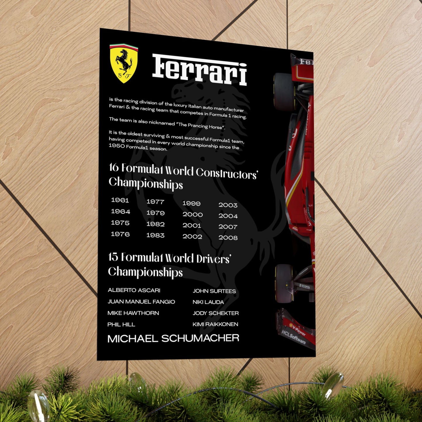 Ferrari - Metal Poster