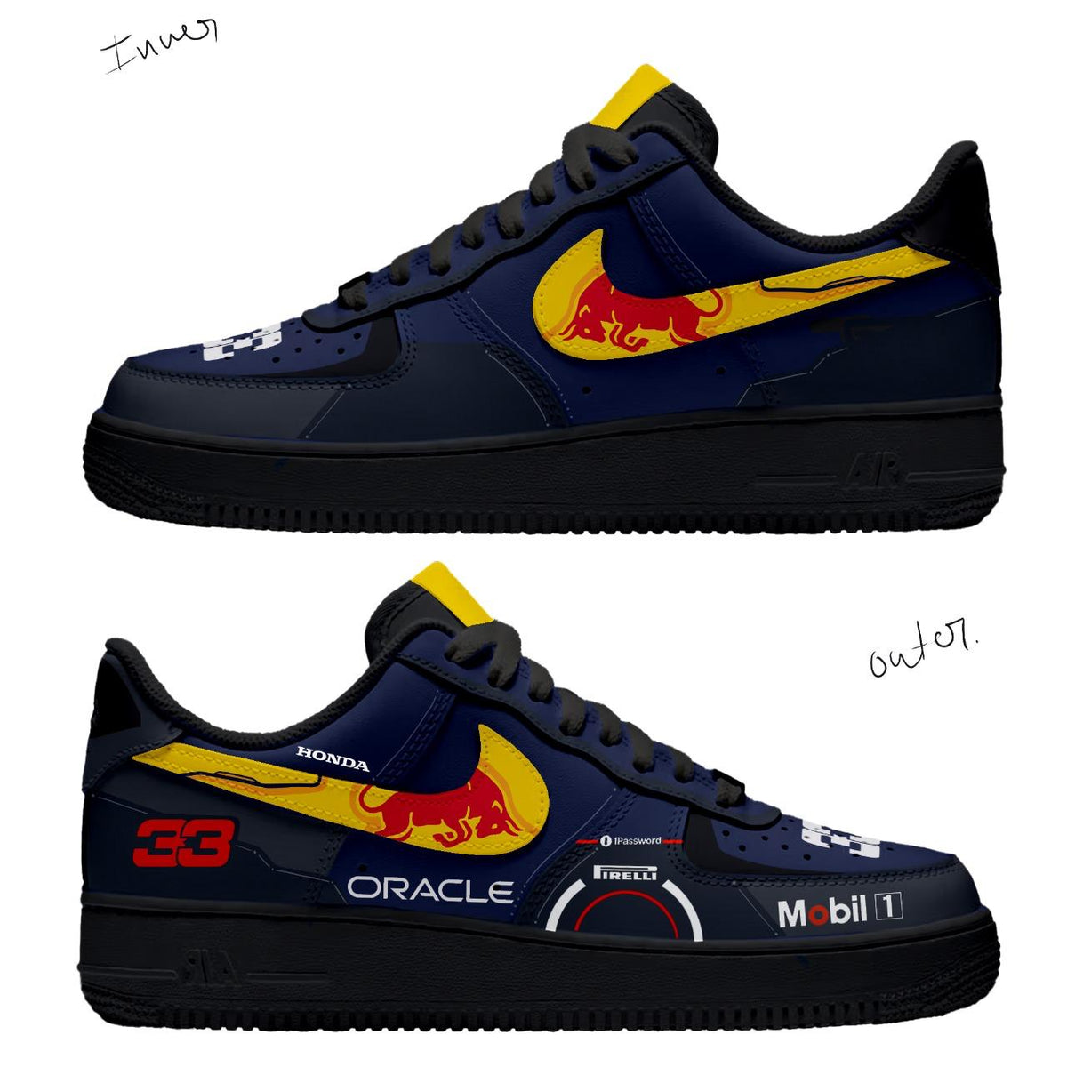 RedBull Racing RB21 // Nike Air Force 1