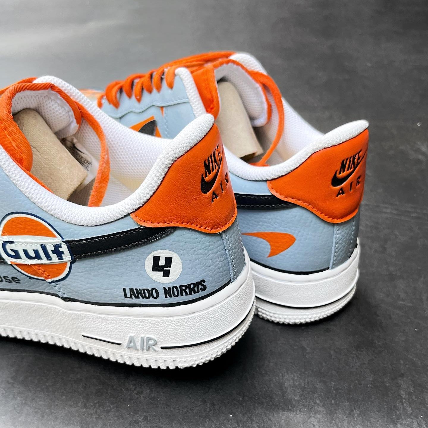 Lando Norris x McLaren Gulf Edition // Nike Air Force 1