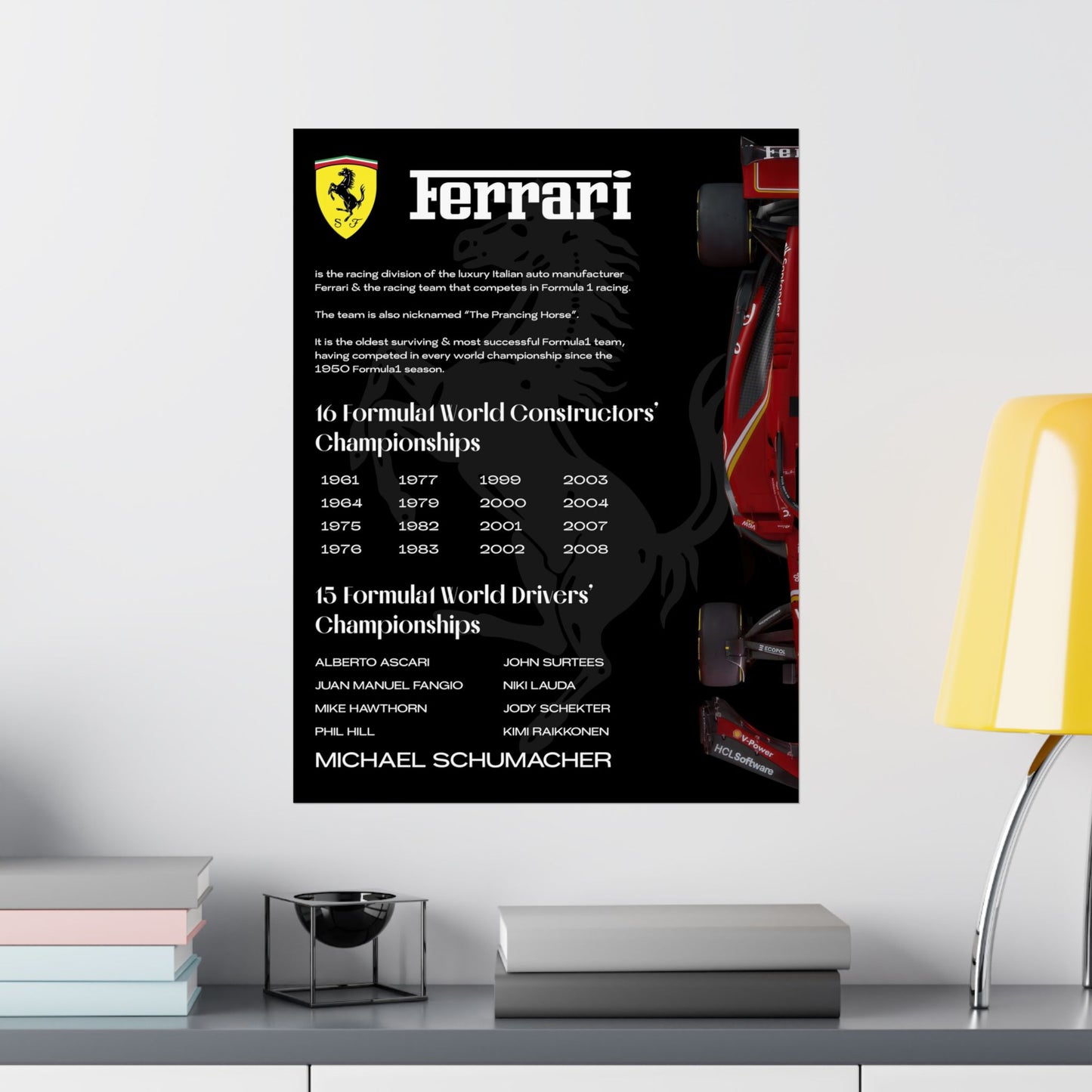 Ferrari - Metal Poster