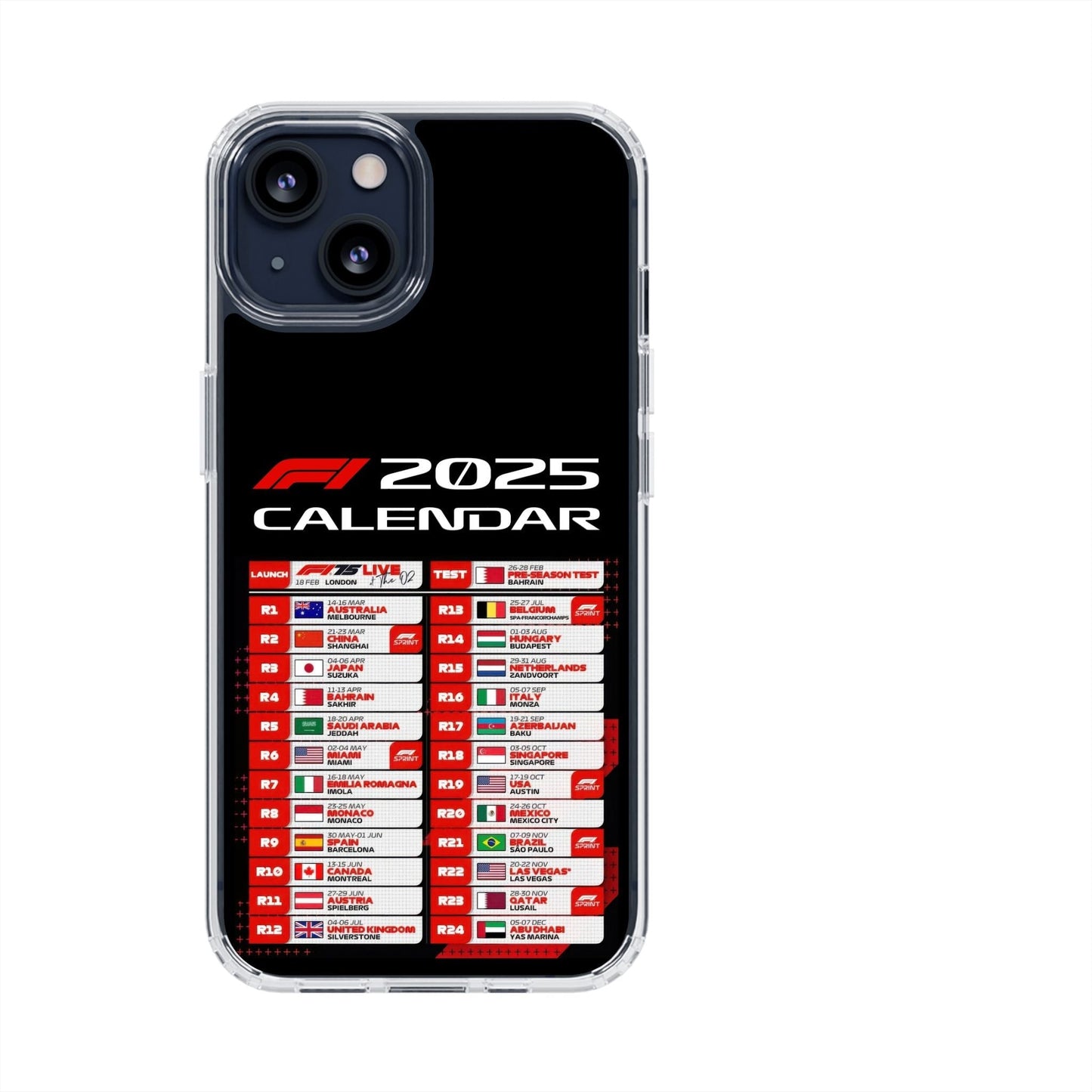 F1 Calendar 2025