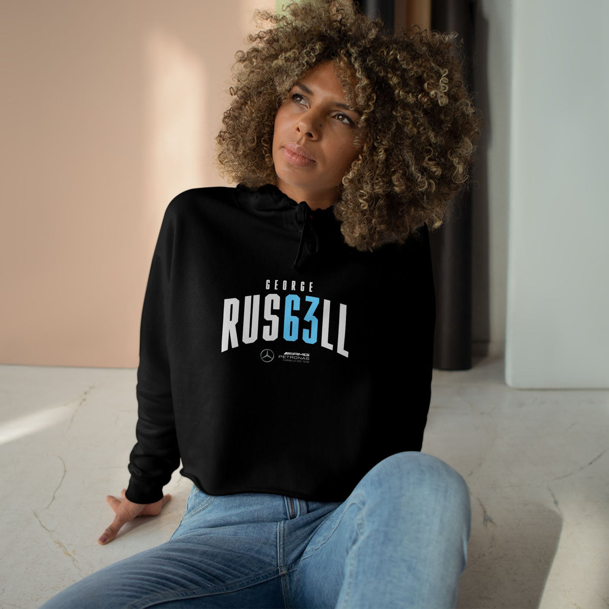 George Russell #63 // Crop Hoodie