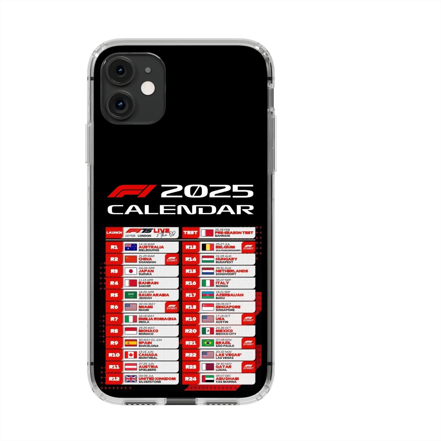 F1 Calendar 2025