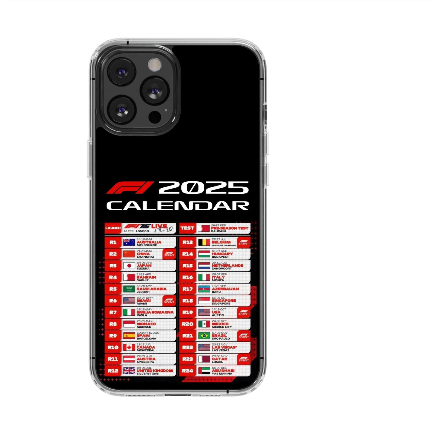 F1 Calendar 2025