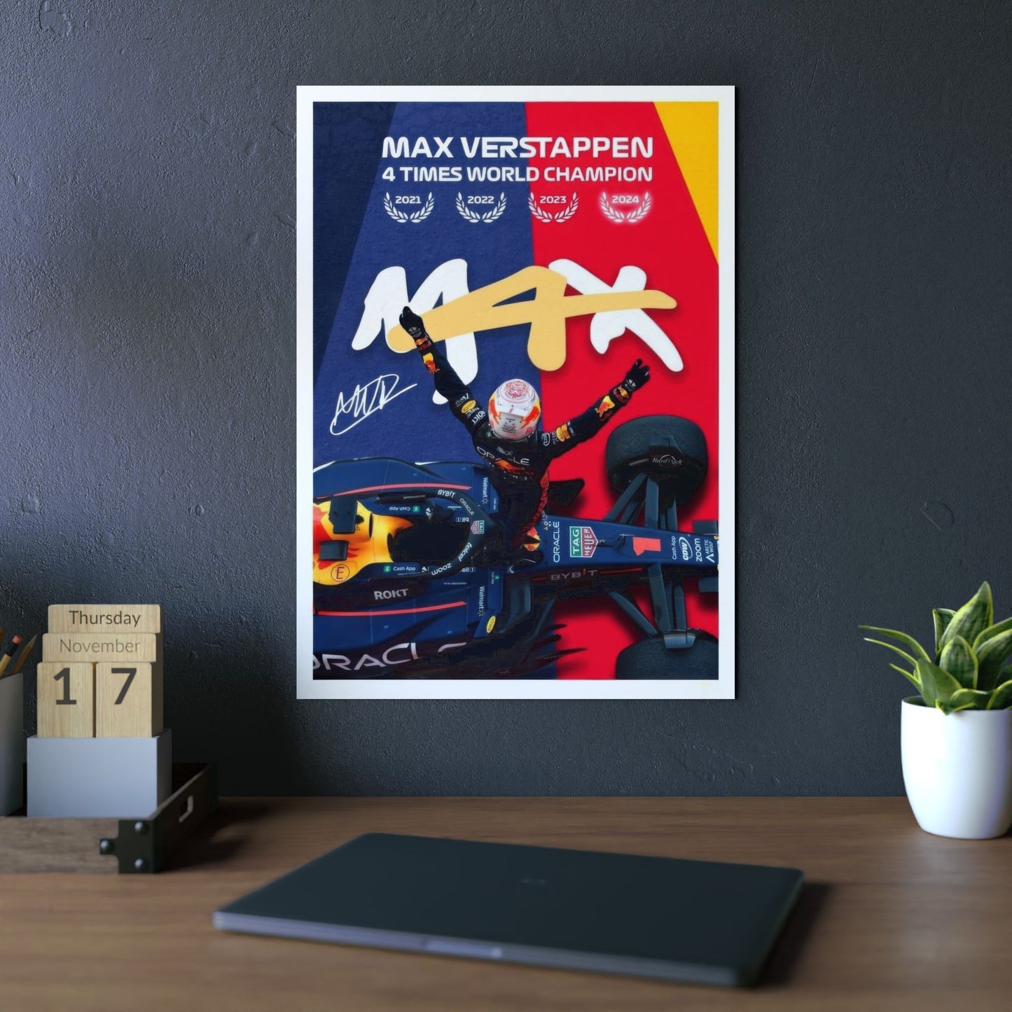 Max Verstappen - M4X Metal Poster