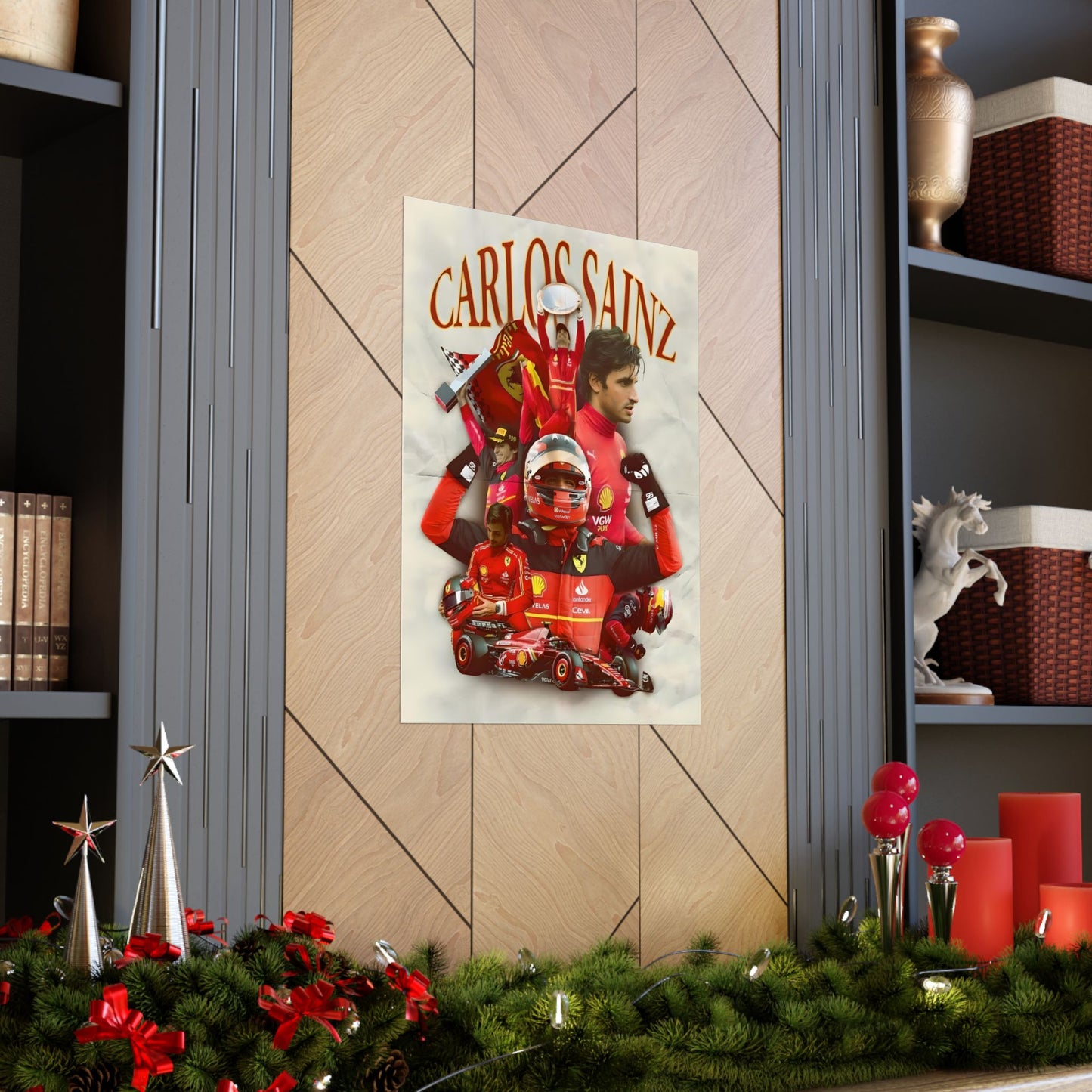 Carlos & Ferrari - Vinyl Poster