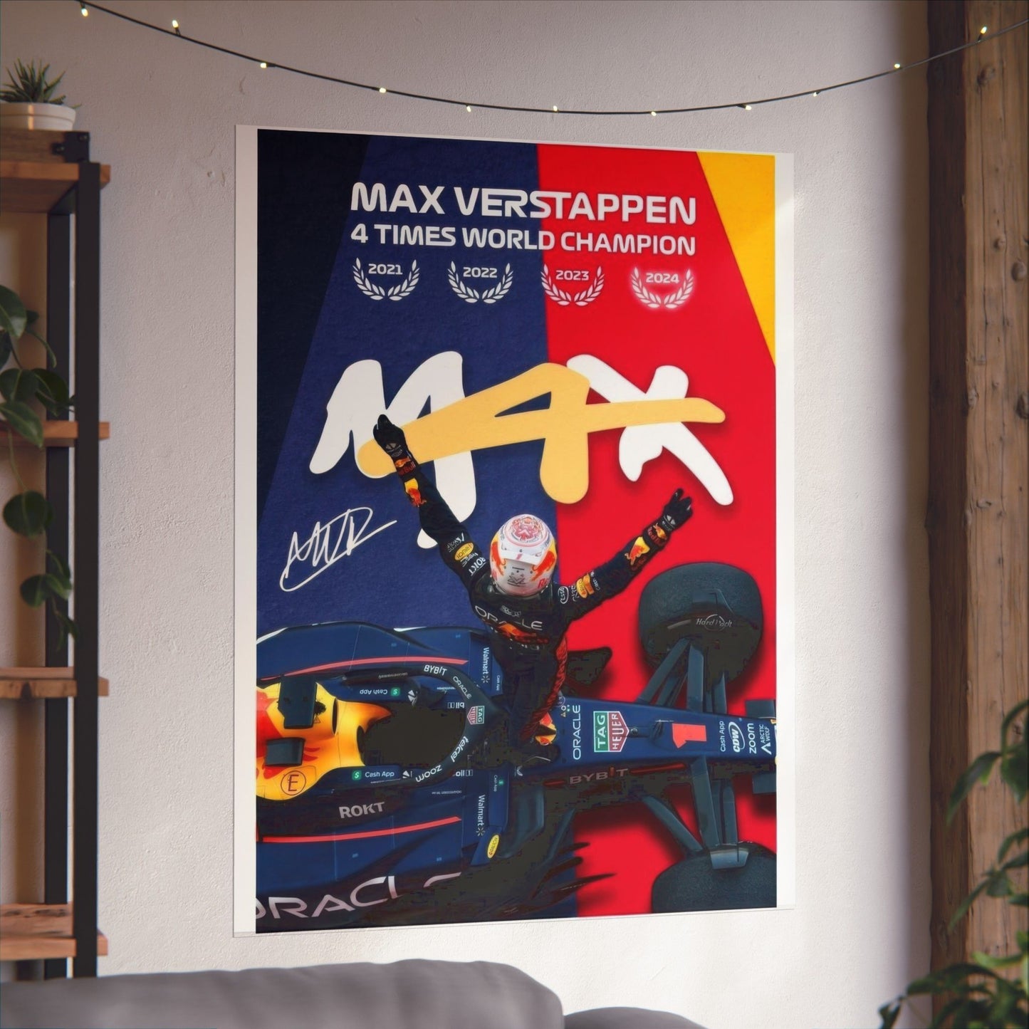 Max Verstappen - M4X Vinyl Poster