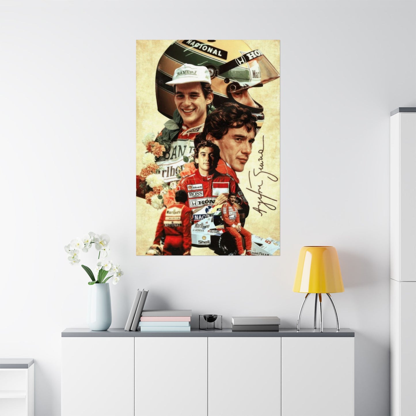 Old School Senna - Vinyl Poster