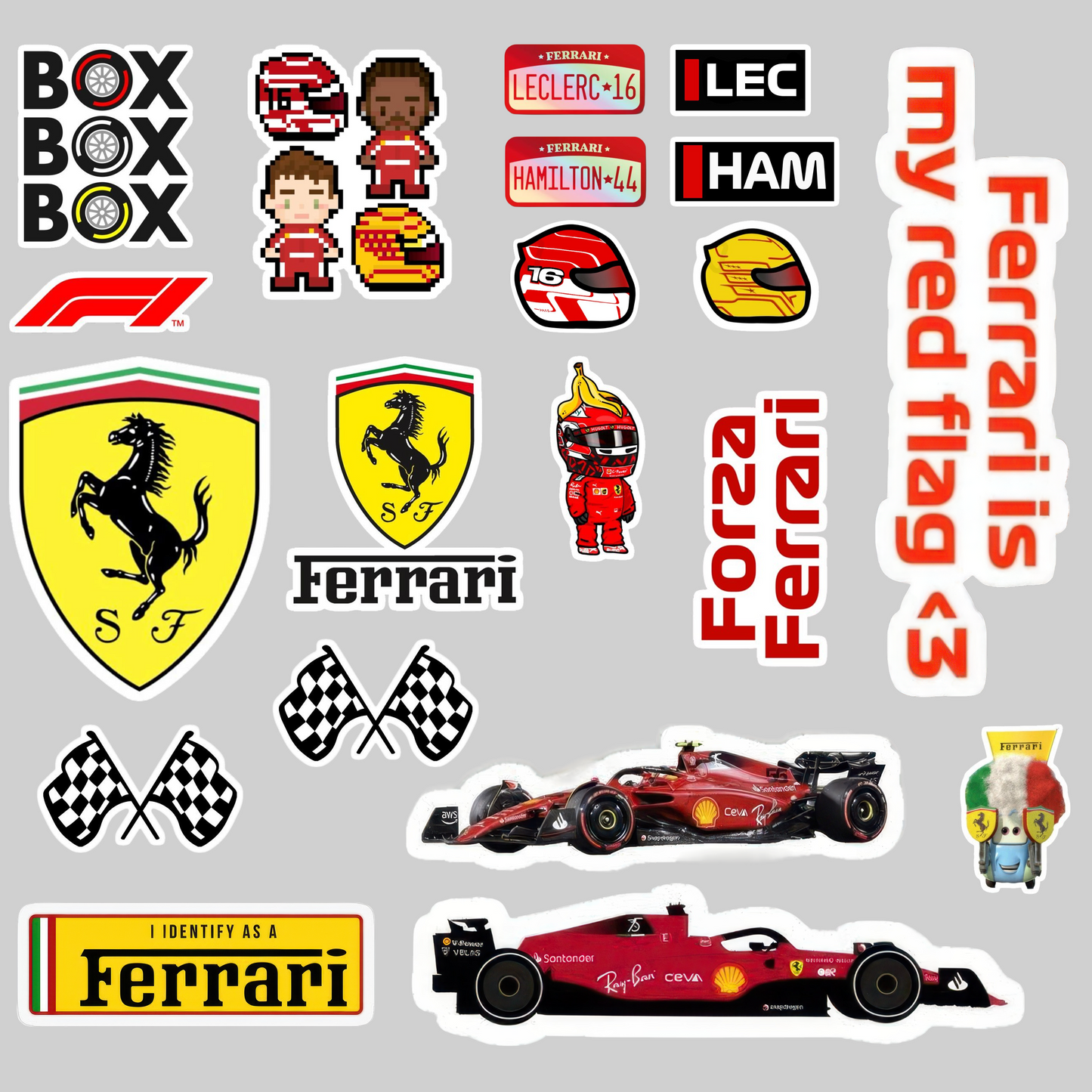 Ferrari Sticker Pack