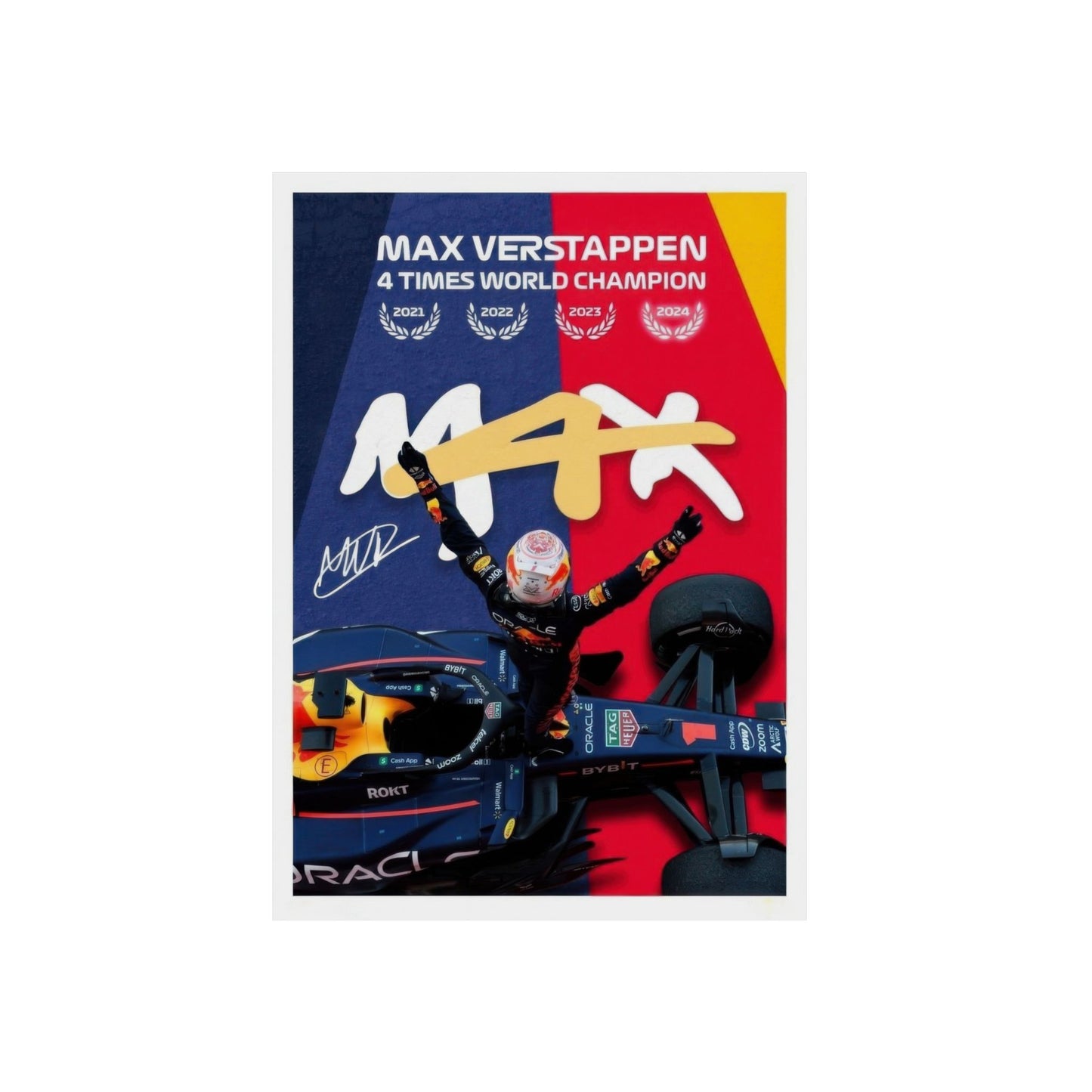 Max Verstappen - M4X Metal Poster