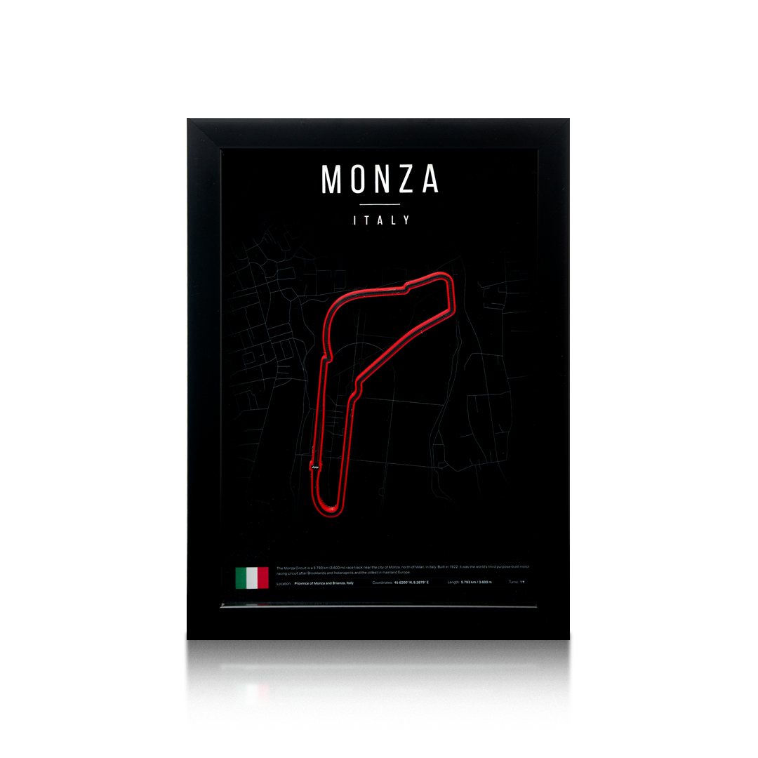 Monza F1 Track 3D Wall Frame