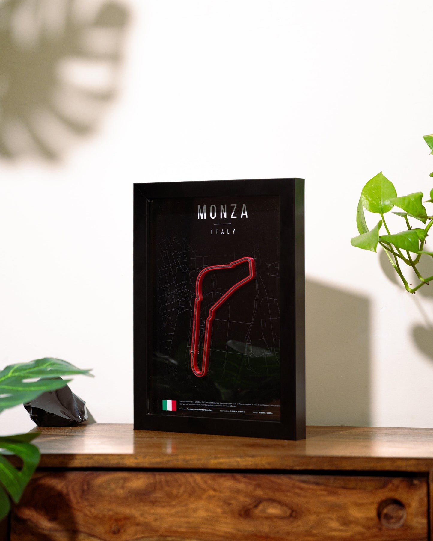 Monza F1 Track 3D Wall Frame
