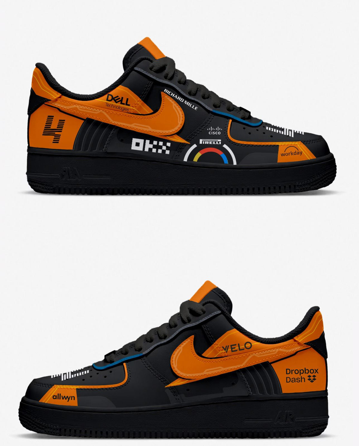 Lando Norris x McLaren F1 MCL39 // Nike Air Force 1