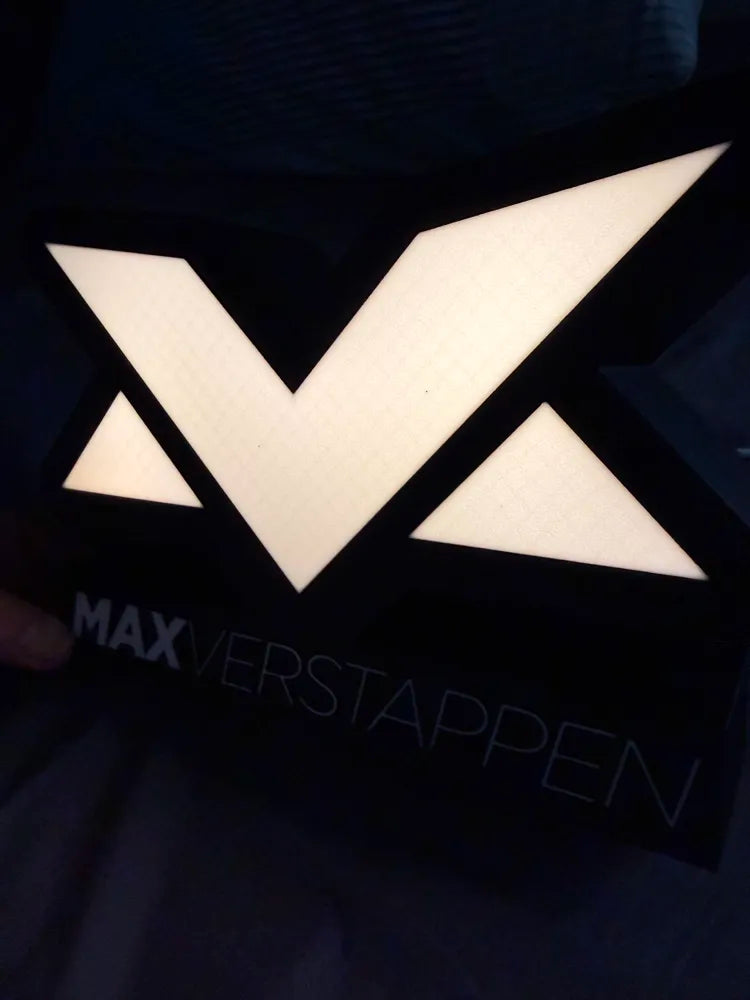 Max Verstappen Lightbox Lamp - 3D Print
