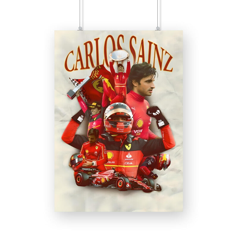 Carlos & Ferrari - Vinyl Poster