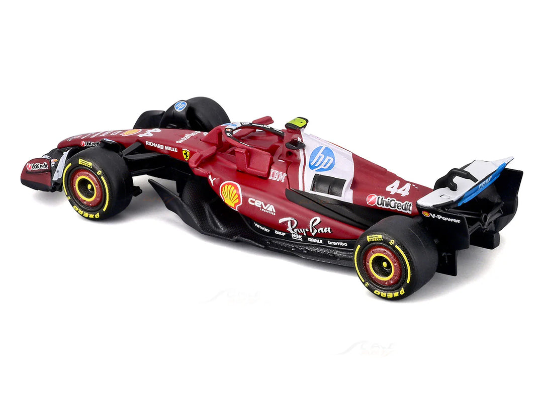 2025 Ferrari SF-75 Lewis Hamilton (#44) Bburago 1:64 scale diecast model car