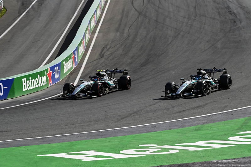 Russell Backs Mercedes Team Orders Call After Antonelli Passes Him at Dutch GP