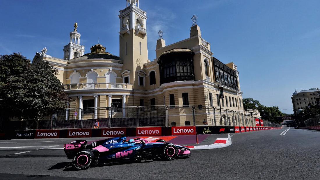 Russell Tops Chaotic Baku FP1 as Verstappen Hunts Him Down