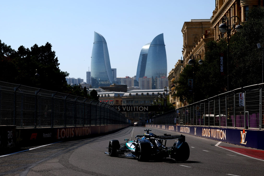 Russell Leads Chaotic Azerbaijan FP1 as McLaren and Red Bull Battle Gremlins
