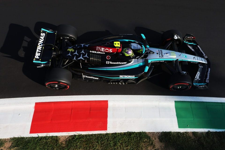 Hamilton Tops Timesheet in Monza as Mercedes Dominates Final Practice