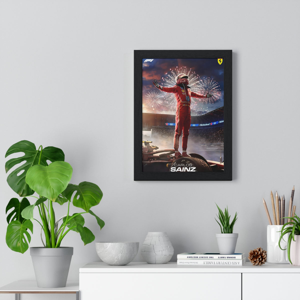 Carlos on Top - Framed Art Poster