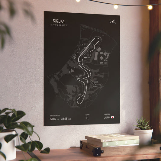 Suzuka Circuit - Metal Poster