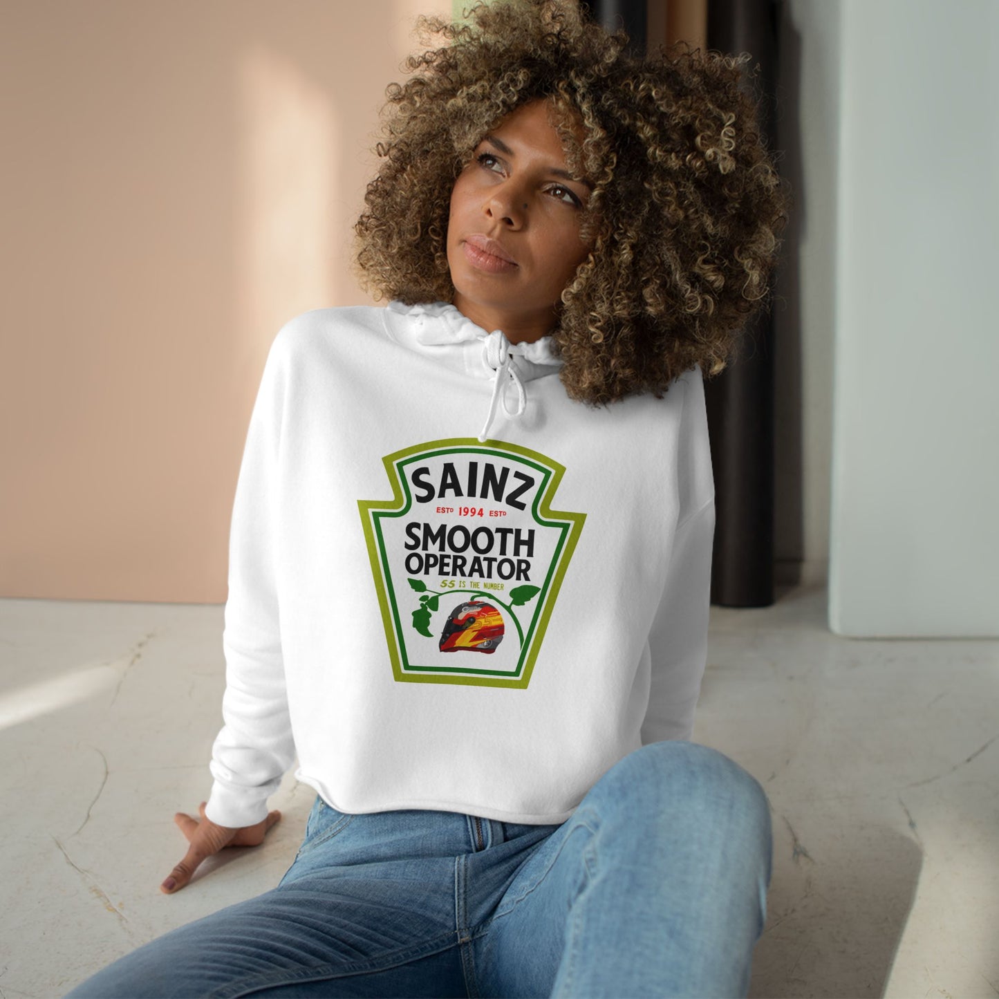Carlos Sainz - Smooth Operator // Crop Hoodie