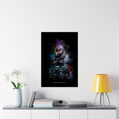 Lewis Hamilton - Vinyl Poster