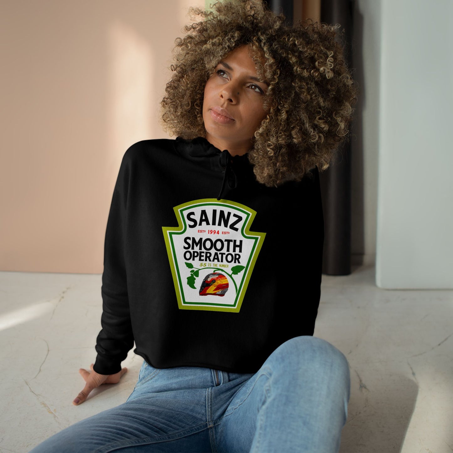 Carlos Sainz - Smooth Operator // Crop Hoodie