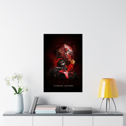 Charles Leclerc - Vinyl Poster