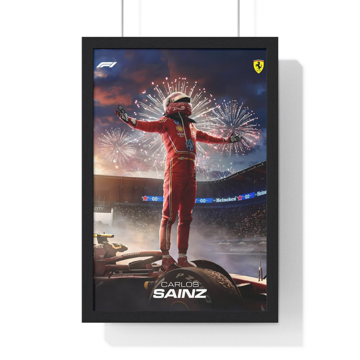 Carlos on Top - Framed Art Poster
