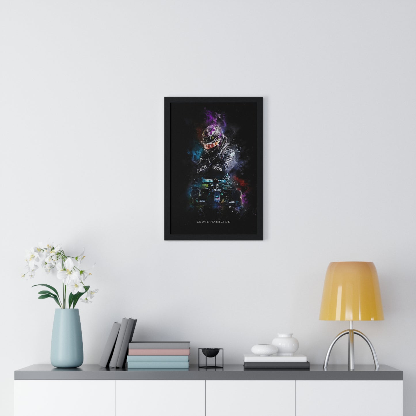 Lewis Hamilton - Vinyl Framed Art Poster