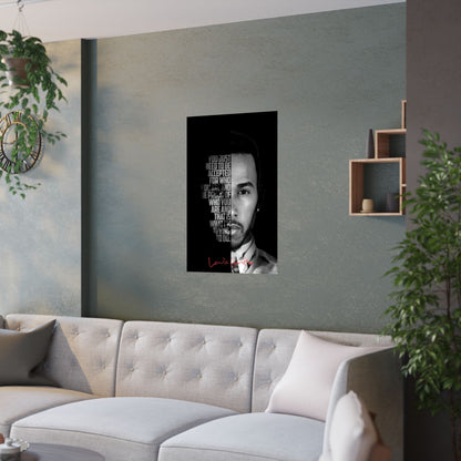Lewis Hamilton Quote - Vinyl Poster
