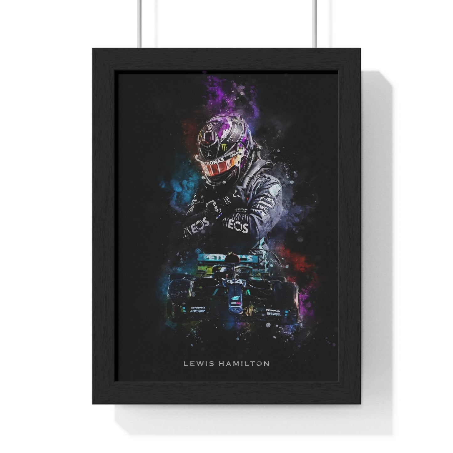 Lewis Hamilton - Vinyl Framed Art Poster