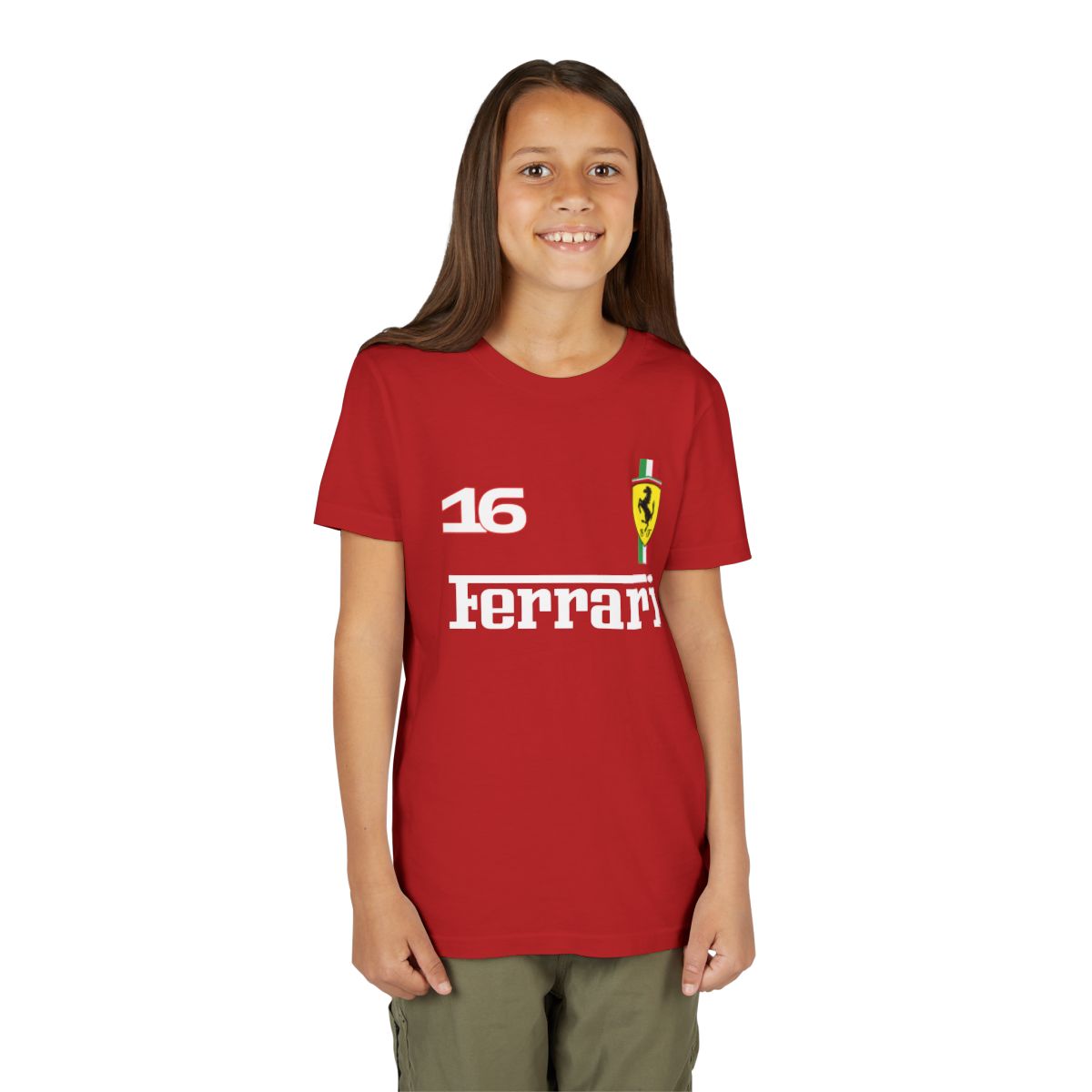 Charles Leclerc Ferrari #16 // Kids Tee