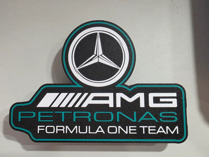 AMG Petronas Mercedes F1 Lightbox Lamp - 3D Print