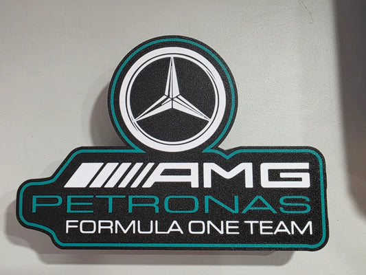 AMG Petronas Mercedes F1 Lightbox Lamp - 3D Print