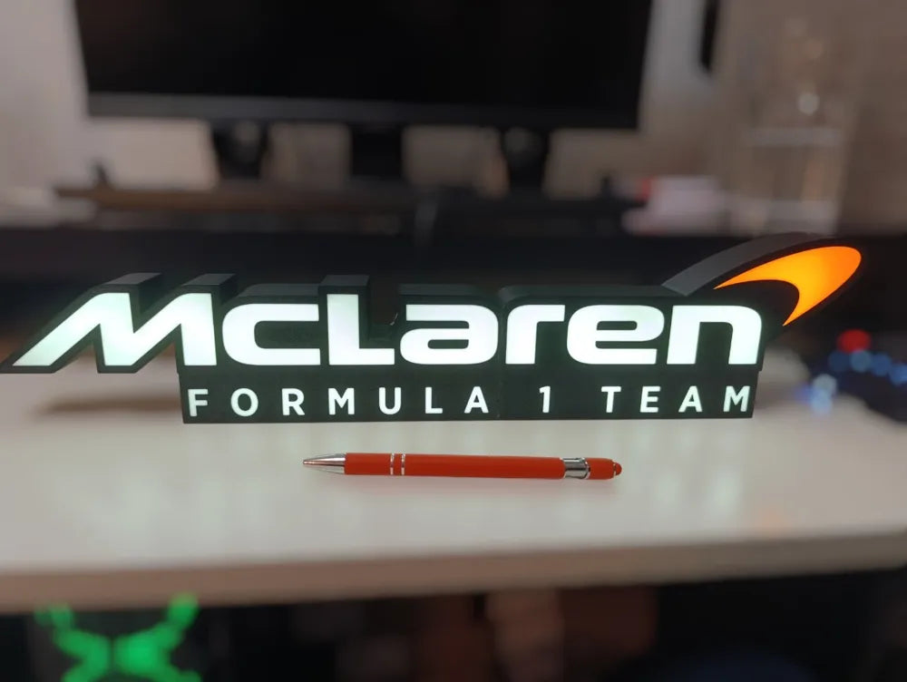 McLaren F1 LED Lightbox Lamp - 3D Print