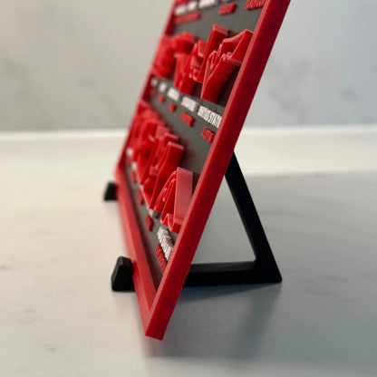 F1 2026 Race Calendar Circuit Board - 3D Print
