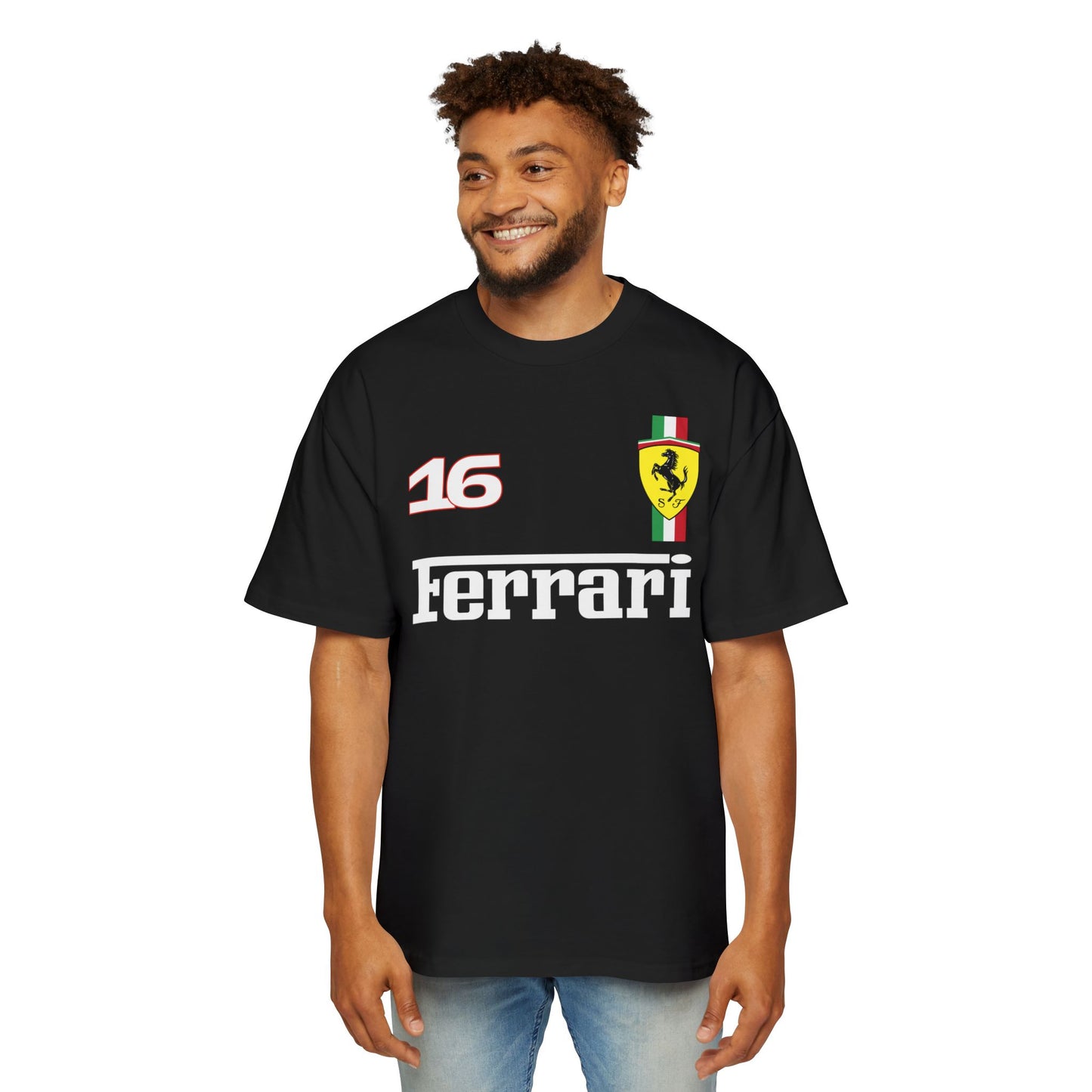 Charles Leclerc Ferrari #16 // Premium Oversized Tee