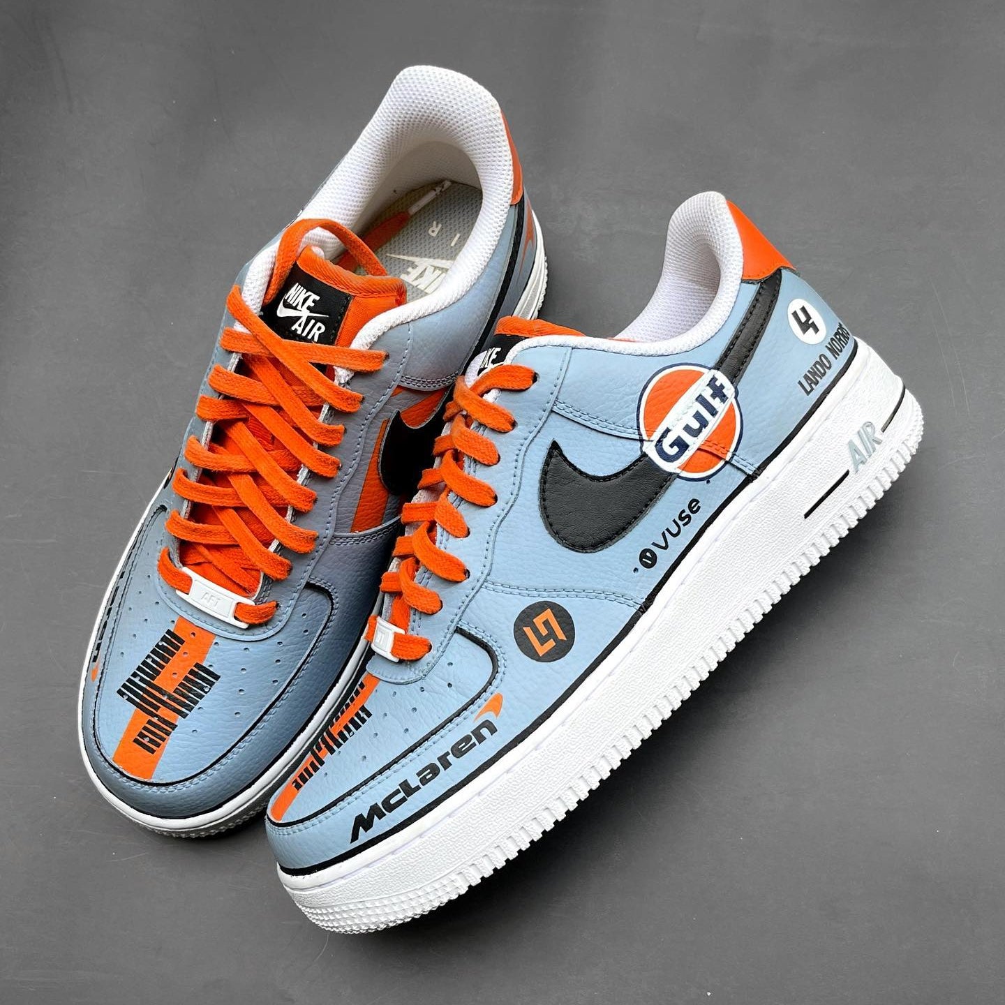 Lando Norris x McLaren Gulf Edition // Nike Air Force 1