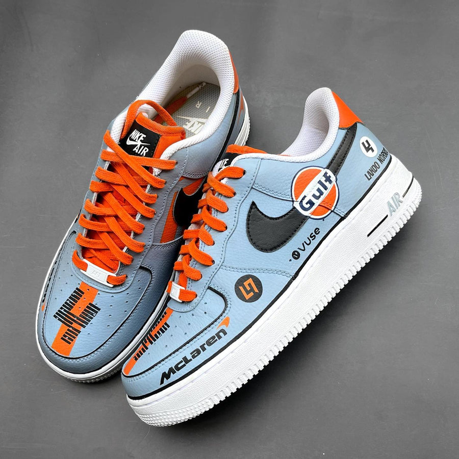 Lando Norris x McLaren Gulf Edition // Nike Air Force 1