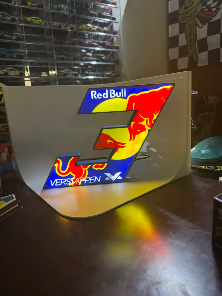 Max Verstappen Lightbox Lamp - 3D Print