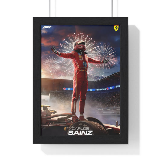 Carlos on Top - Framed Art Poster