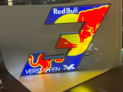 Max Verstappen Lightbox Lamp - 3D Print