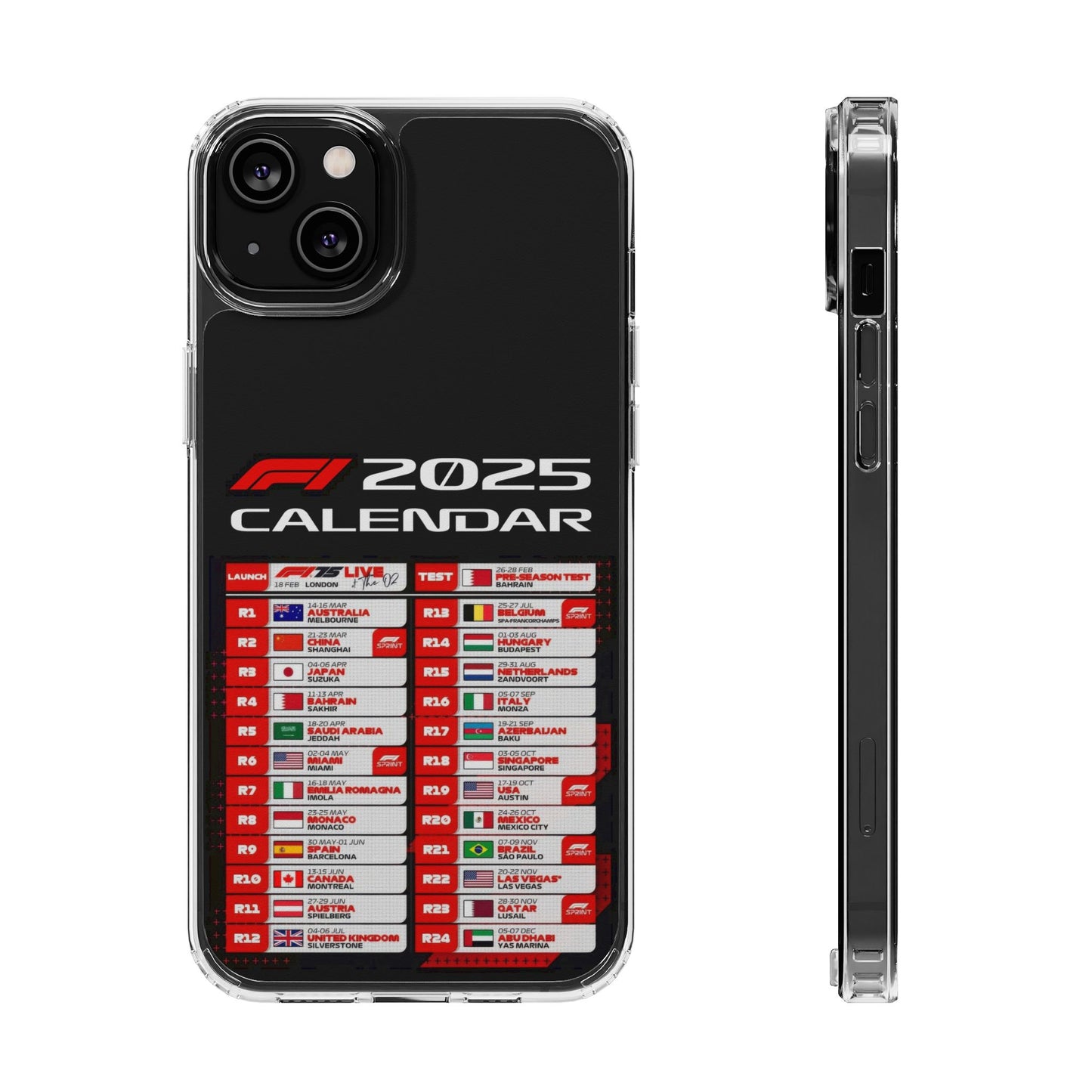 F1 Calendar 2025