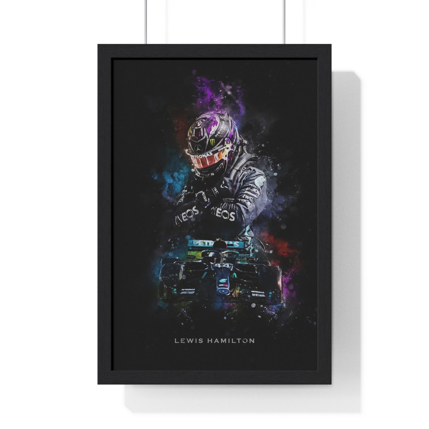 Lewis Hamilton - Vinyl Framed Art Poster